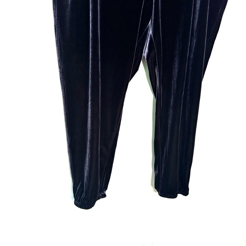 Gap | Navy Blue Velvet Joggers Size XXL - Picture 3 of 10